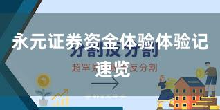 永元证券资金体验体验记 速览